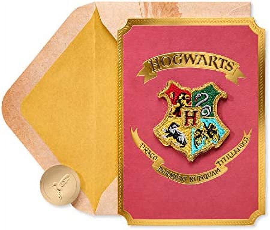 Papyrus Harry Potter Blank Card (Hogwarts Patch)