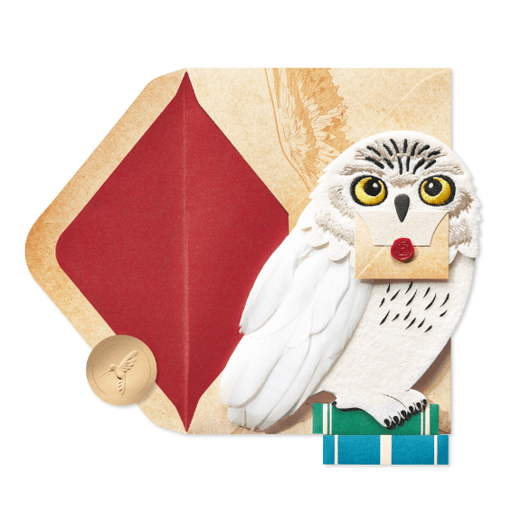 Papyrus Hedwig Owl Harry Potter Birthday Card