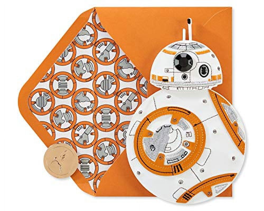 Papyrus Star Wars Porg Geburtstagskarte – Süße Porg-Karte Mit Stickerei & Harz-Details