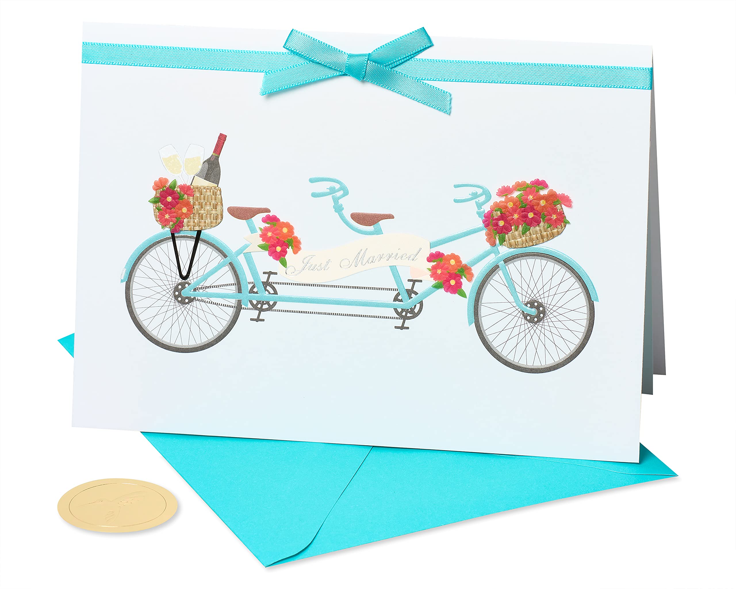 Papyrus Wedding Card (Tandem Bike) Tandem Bike