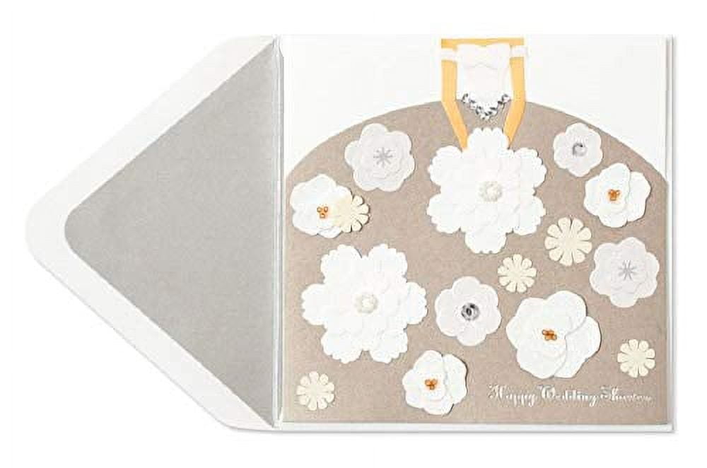 Papyrus Wedding Skirt With Flowers Bridal Shower Card Wishing You a