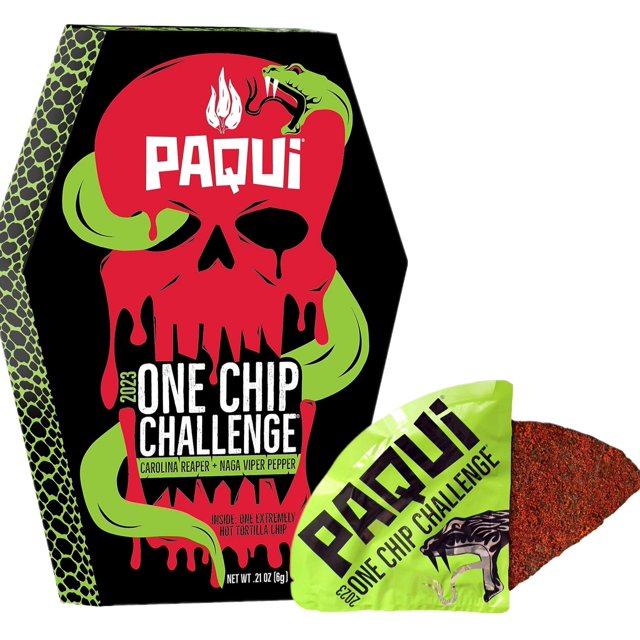 Paqui Chip 2023, Carolina Reaper & Naga Viper Spicy, Spiciest Tortilla