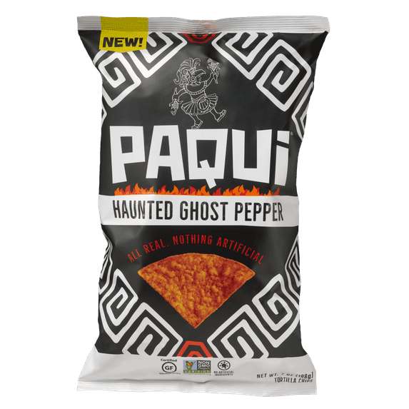 Paqui Gluten-Free Haunted Ghost Pepper Tortilla Chips, 7.0 Oz.
