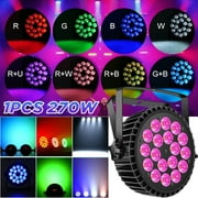 Par Lights LED Stage Lights,10Wx18 RGBW Uplight Stage Lighting Effect by DMX and Sound Activated Control Wash Light for Wedding Parties Church Club DJ Live Show