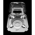 thumbnail image 1 of Par-Pak Single Cavity Clear Hinged Cupcake Holder Muffin Ramekin Clamshell Container (Pack of 10), 1 of 5