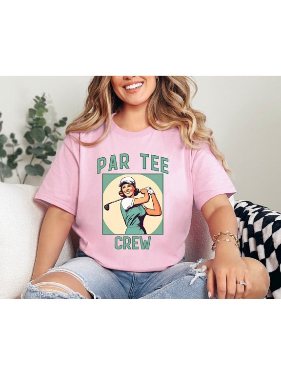 Par Tee Crew TShirt Golf Shirt for Women Cute Tee Bachelorette Party Gift for Golfer