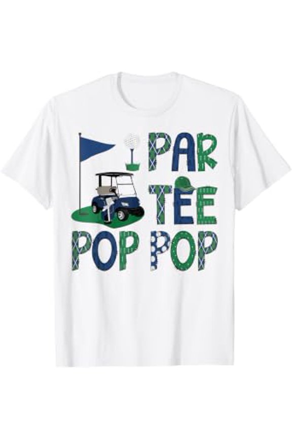 Par-Tee Pop Pop Golf Lover Birthday Party Family Matching T-Shirt All Size S-5XL