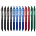 ParKoo Retractable Erasable Gel .. Pens Clicker Fine Point .. 0.7 mm