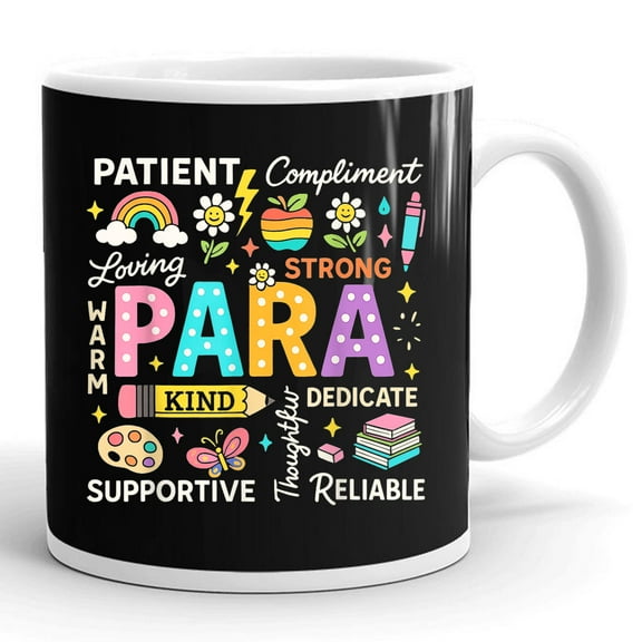Para Appreciation For Paraprofessional Gift Ceramic Mug 11oz (White;11oz)