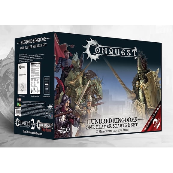 Para Bellum Wargames Hundred Kingdoms - One Player Starter Set (31 Figure Set) New