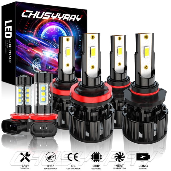 Para For Chevrolet Equinox 2010 2012-2018 - Faros LED + Kit de luces antiniebla