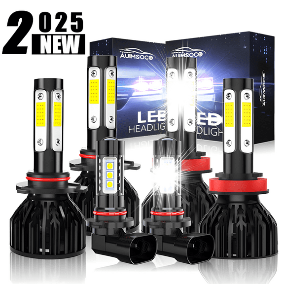 Para For Ford F 150 2015-2017 2018 2019 Faros LED Hi/Lo+Kit de luces antiniebla Easy Install No Hyper Flash