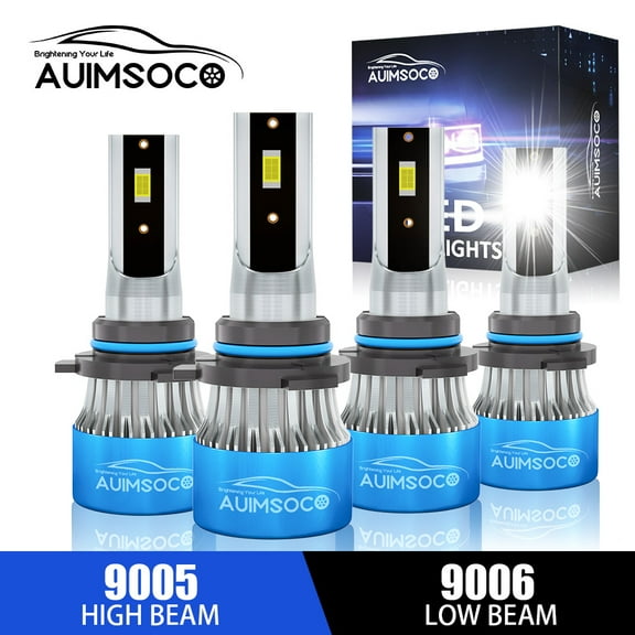 Para For Honda Accord 2008-2012 -Kit de faros delanteros LED focos 4X Halogen Replacement No Hyper Flash