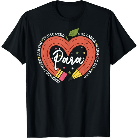 Para Heart SPED Teacher Paraprofessional Paraeducator Gifts T-Shirt