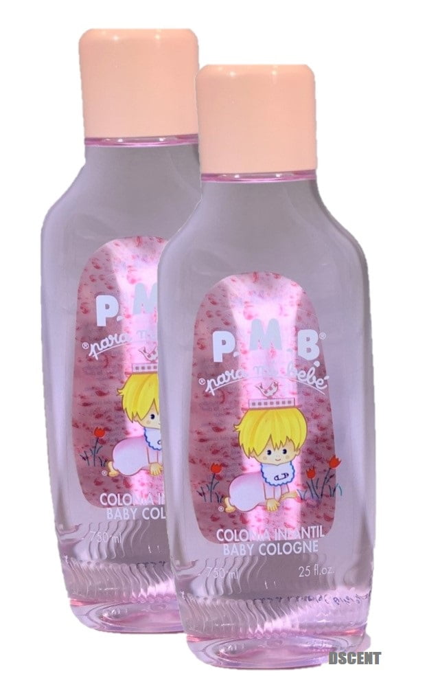 Para Mi Bebe Colonia Infantil Baby Cologne Pink 25oz Imported From Spain (2 pck)