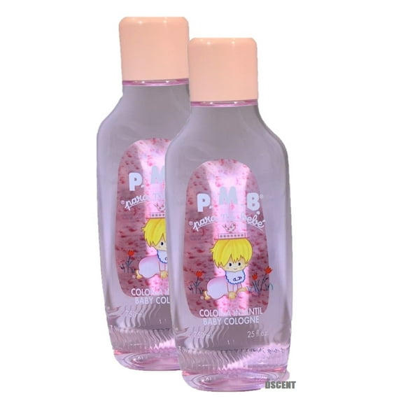 Para Mi Bebe Colonia Infantil Baby Cologne Pink 25oz Imported From Spain (2 pck)