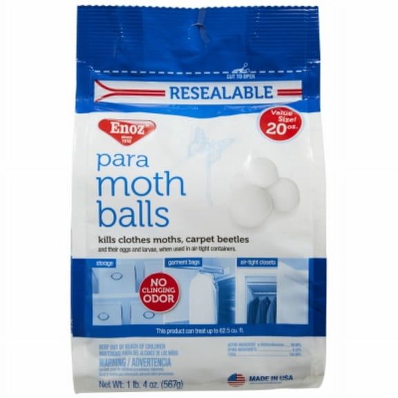 1 PC,Enoz E320-6T Para Moth Balls, 20 Oz