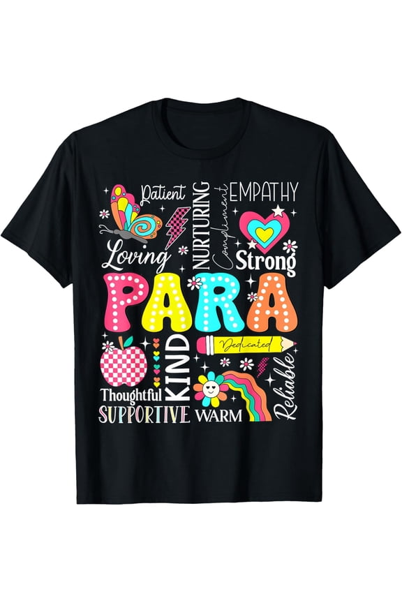 Para Paraprofessional Paraeducator First Day Back To School T-Shirt