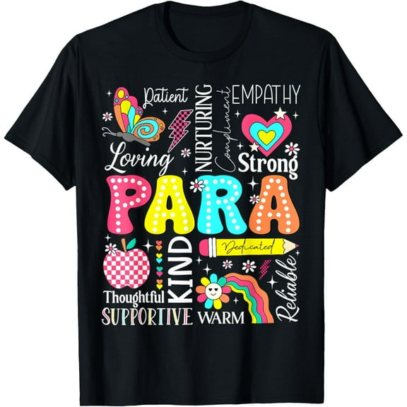 Para Paraprofessional Paraeducator First Day Back To School T-Shirt