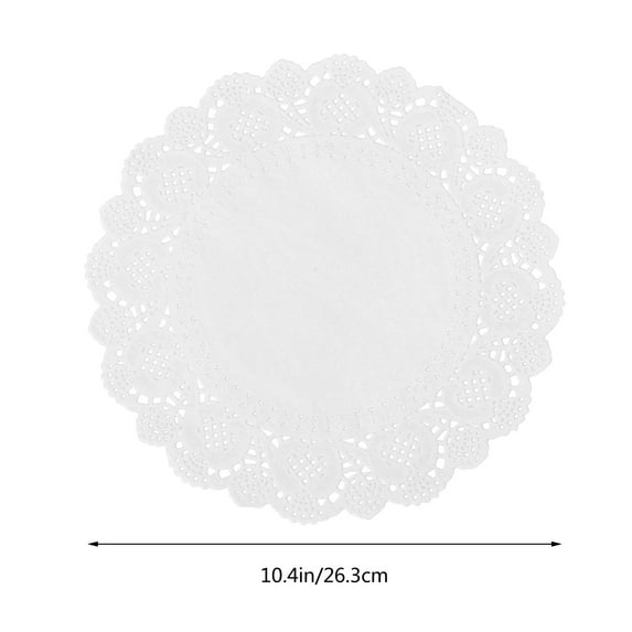 Para Pasteles Laceze Disposable Oil-absorbing Pad White Paper Place Mats Hollow 100 Pcs