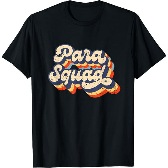 Para Squad Teacher Paraprofessional Life Para pro Retro T-Shirt