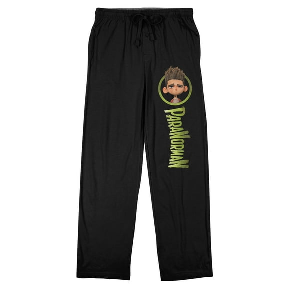ParaNorman Norman Logo Men's Black Sleep Pajama Pants-Large