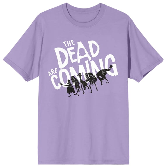 ParaNorman The Dead Are Coming Adult Orchid Crew Neck Short Sleeve T-shirt
-XL