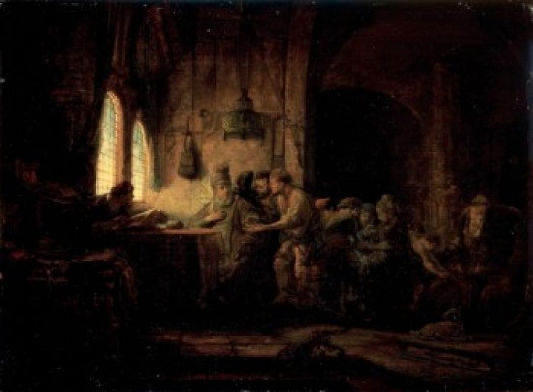 Parable of the Laborers in the Vineyard 1637 Rembrandt Harmensz van Rijn (1606-1669 Dutch) Painting State Hermitage Museum St Petersburg Russia Canvas Art - Rembrandt van Rijn (24 x 36)