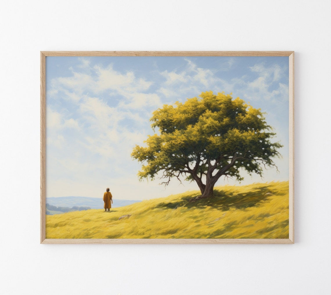 Parable Of The Mustard Seed Oil Painting Print, Faith As Small As A ...