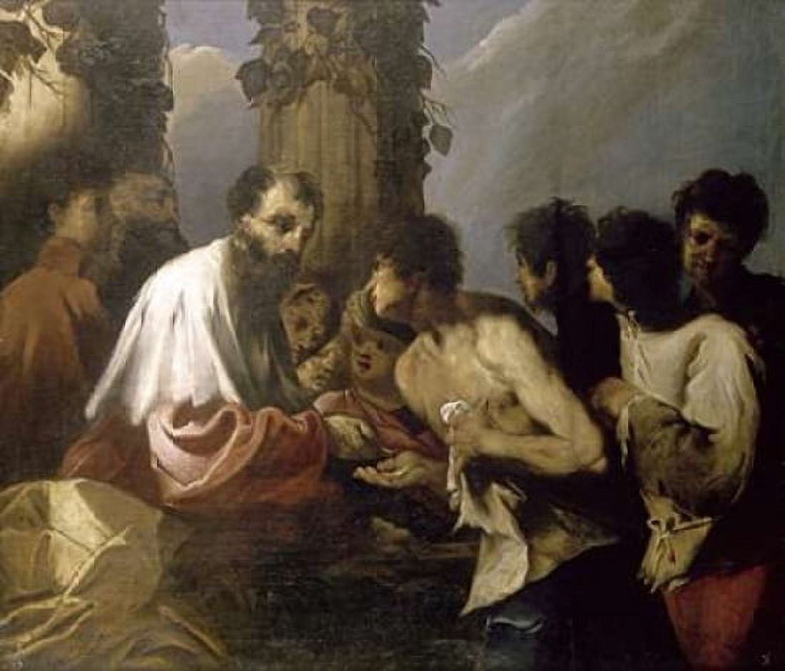 Parable of The Laborers In The Vineyards Canvas Art - Francesco Maffei (24 x 24)