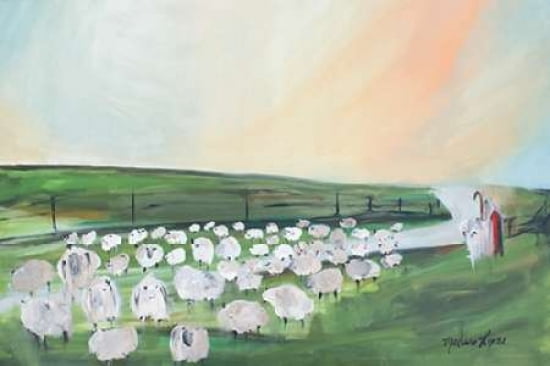 Parable of the Lost Sheep Canvas Art - Melissa Lyons (24 x 36)