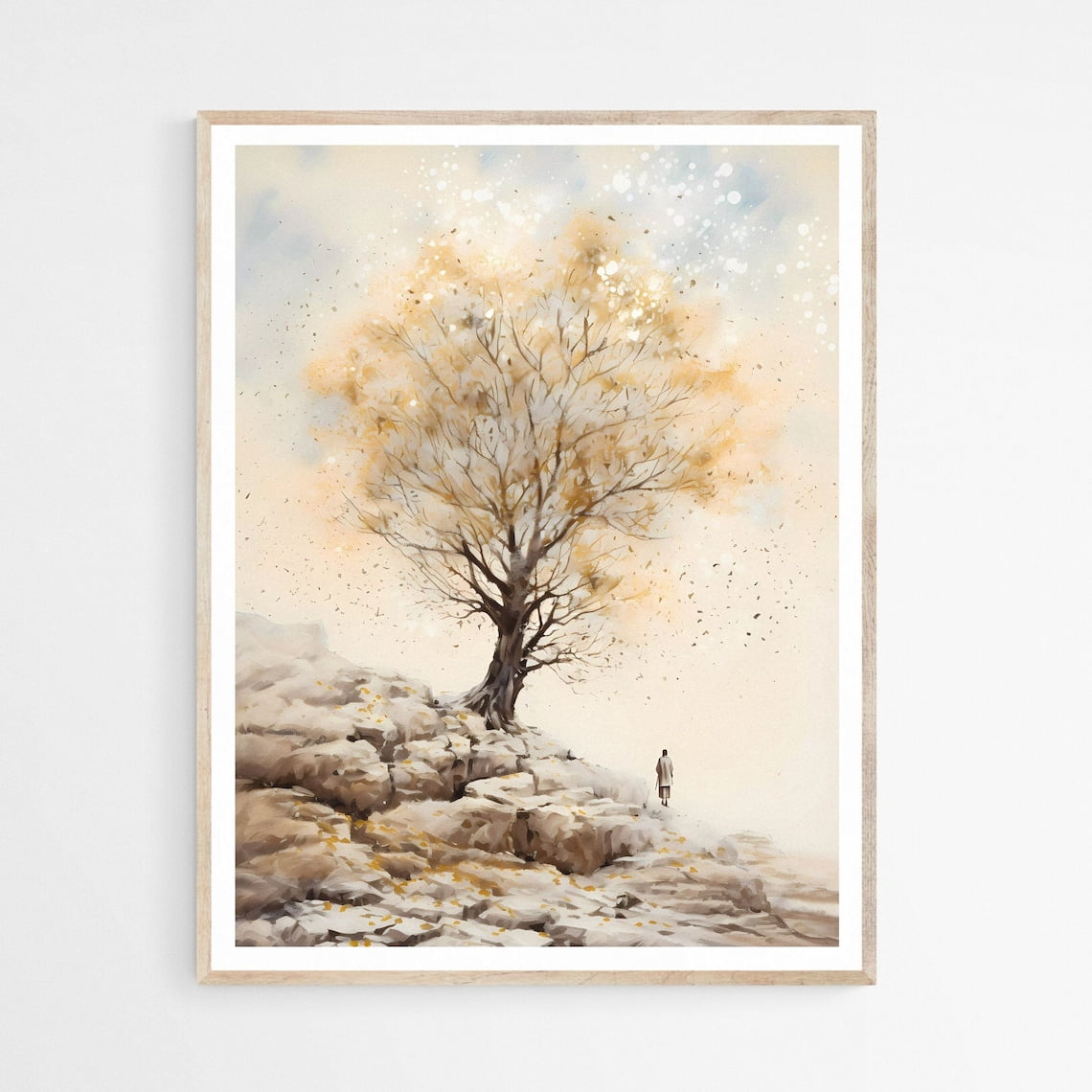 Parable of the Mustard Seed Wall Art Modern Jesus Art Bible Verse ...