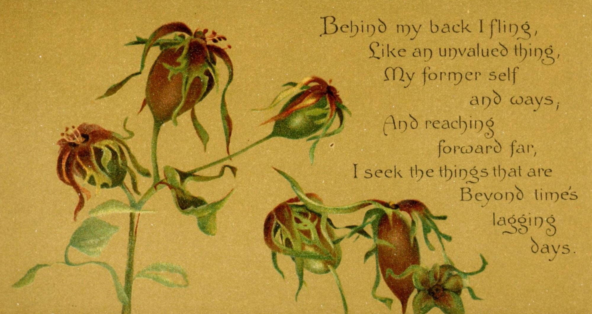 Parables of the Cross 1890 Behind my back I fling Canvas Art - Isabella Lilias Trotter (18 x 24)