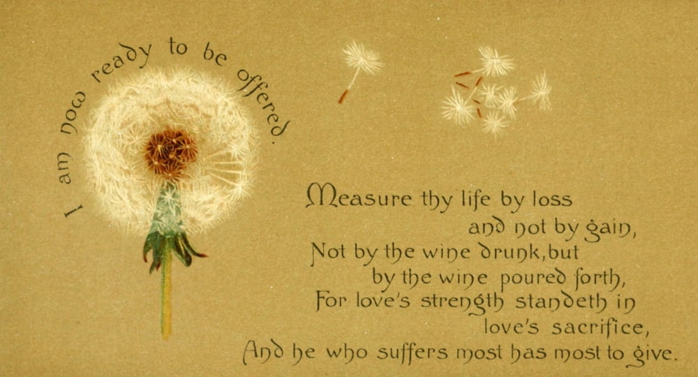 Parables of the Cross 1890 Measure thy life Canvas Art - Isabella Lilias Trotter (18 x 24)