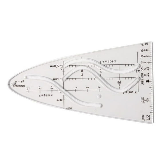 Parabolic Stencil Math Curves Template Parabola Ruler Parabola Stencil Parabolic Stencil for Students, Office, Painting