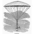 thumbnail image 1 of Parachute, 19Th Century. /N19Th Century Engraving. Poster Print by  (24 x 36), 1 of 3