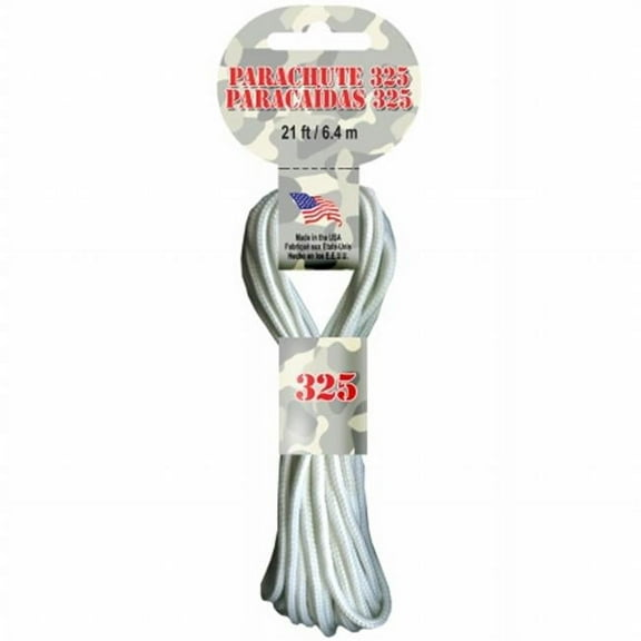 Parachute Cord 3mm 21'/Pkg-White