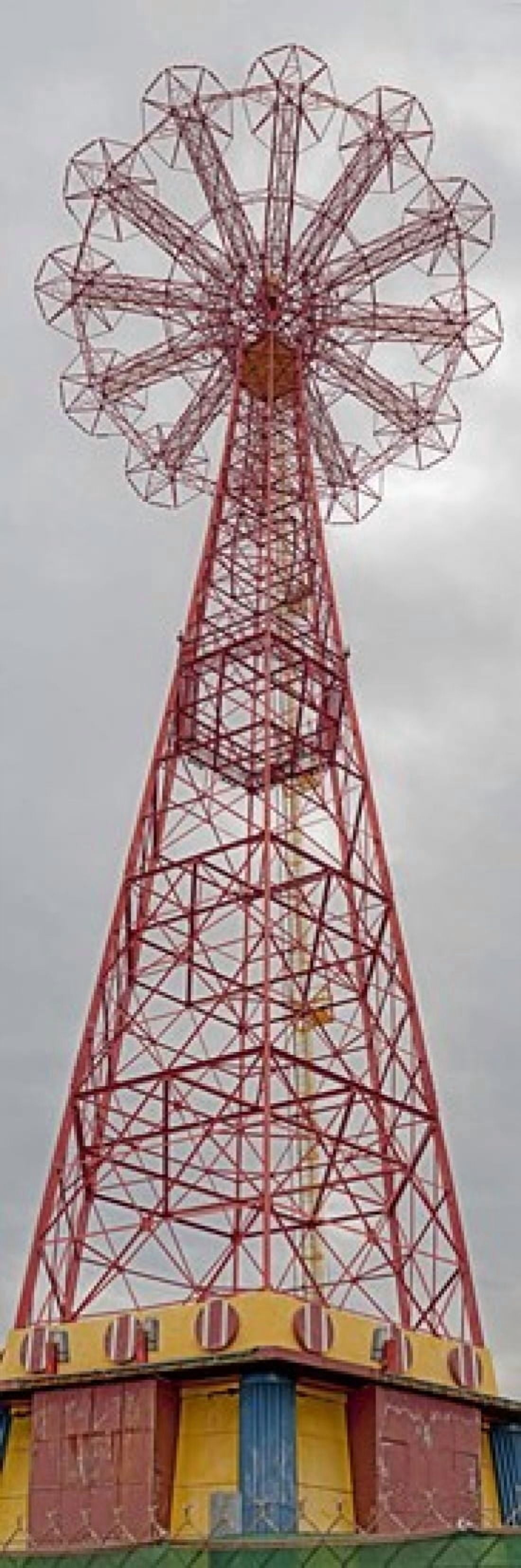 Parachute Jump Tower along Riegelmann Boardwalk Long Island Coney Island New York City New York State USA Canvas Art - Panoramic Images (18 x 6)