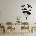thumbnail image 1 of Parachute Military Swat Team Army Men Soldier Vehicle Wall Sticker Art Decal for Girls Boys Room Rooms Playroom Bedroom Gym House Home Decor Stickers Walls Art Vinyl Decoration Size (20x18 inch), 1 of 3