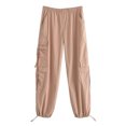 Parachute Pants Women's Fashion Jogging Cargo Pants Casual High Elastic