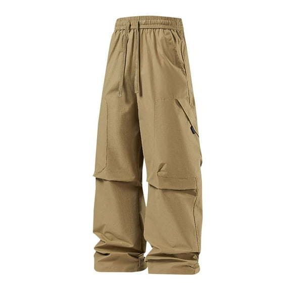 Parachute Pants for Men Casual Quick Drying Lightweight Outdoor Hiking Cargo Trouser 2025 Fashion Fall Winter Pant