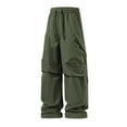 thumbnail image 1 of Parachute Pants for Men Casual Quick Drying Lightweight Outdoor Hiking Cargo Trouser 2025 Fashion Fall Winter Pant, 1 of 6