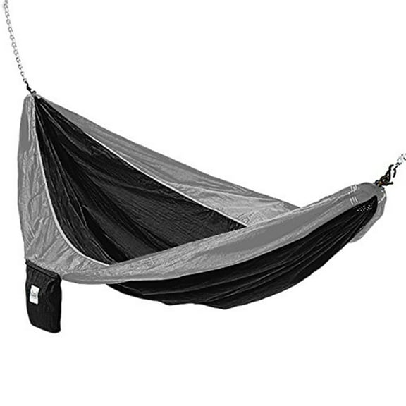 Parachute Silk Hammock in Black and Gray