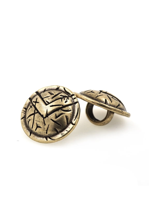 Paracord Bracelet Charm Warriors Shield Bead for Keychain or Parachute Cord Jewelry Beads 17x10mm 2Pcs