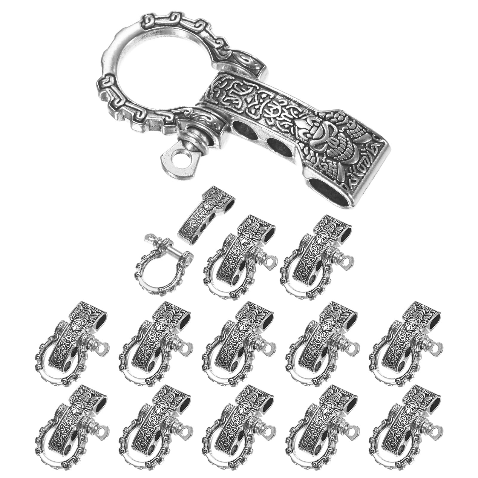 Paracord Bracelet Shackle Buckle [14PCS] - Adjustable Metal Pattern Bow ...