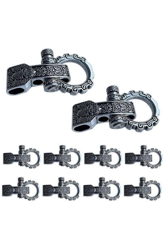 Paracord Buckles Bow Clasps Screw Pin Anchor Shackle Adjustable Shackles Buckles for Paracord Bracelet Belt 10 PCS