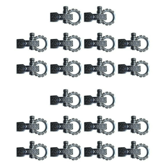 Paracord Buckles Bow Clasps Screw Pin Anchor Shackle Adjustable Shackles Buckles for Paracord Bracelet Belt 20 PCS