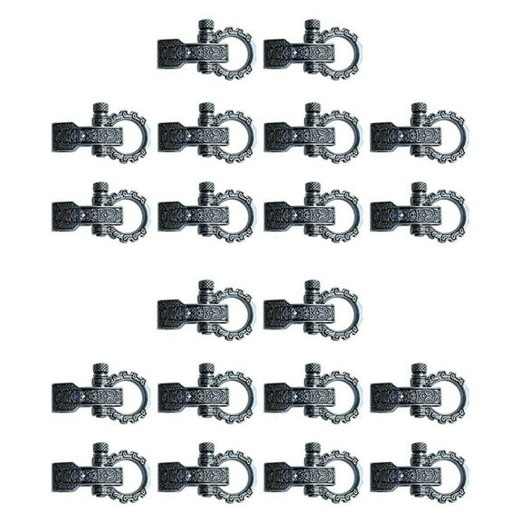 Paracord Buckles Bow Clasps Screw Pin Anchor Shackle Adjustable Shackles Buckles for Paracord Bracelet Belt 20 PCS