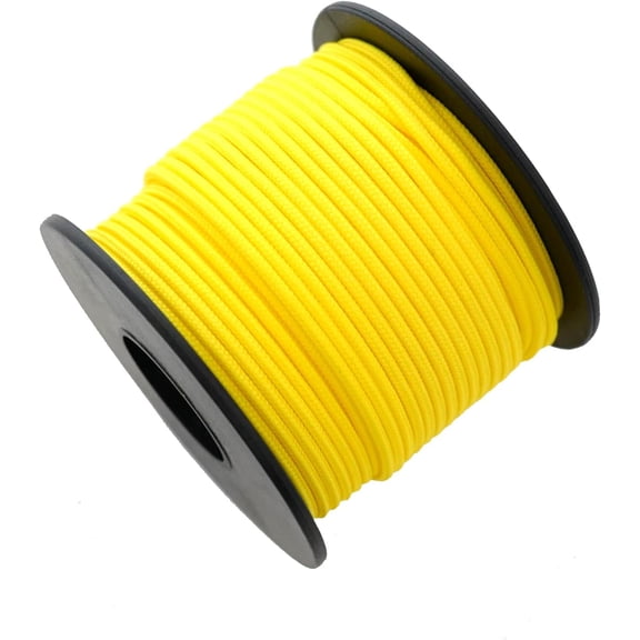 Paracord Cord 100 Feet 3 Strands Micro Parachute Spool Cord Nylon Rope for Camping, Hiking