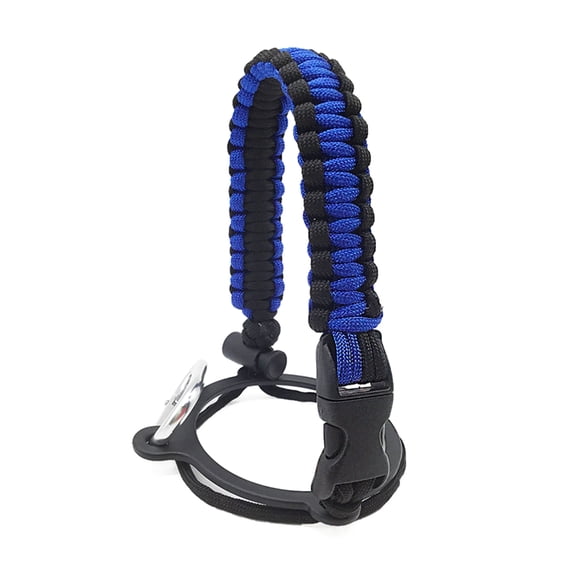 Paracord Handle Carabiner Water Bottle Handle Strap for Outdoor, Water Bottle Strap Paracord Handle with Cord